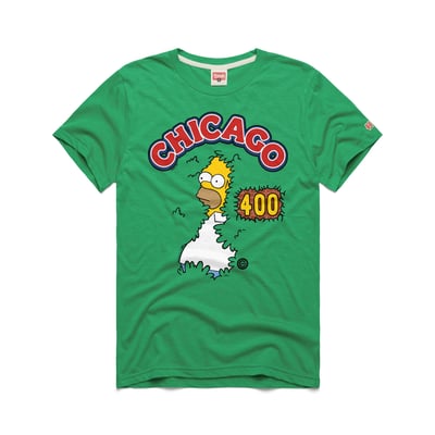  Chicago Cubs x The Simpsons Homage Ivy Tri-Blend T-Shirt - Green